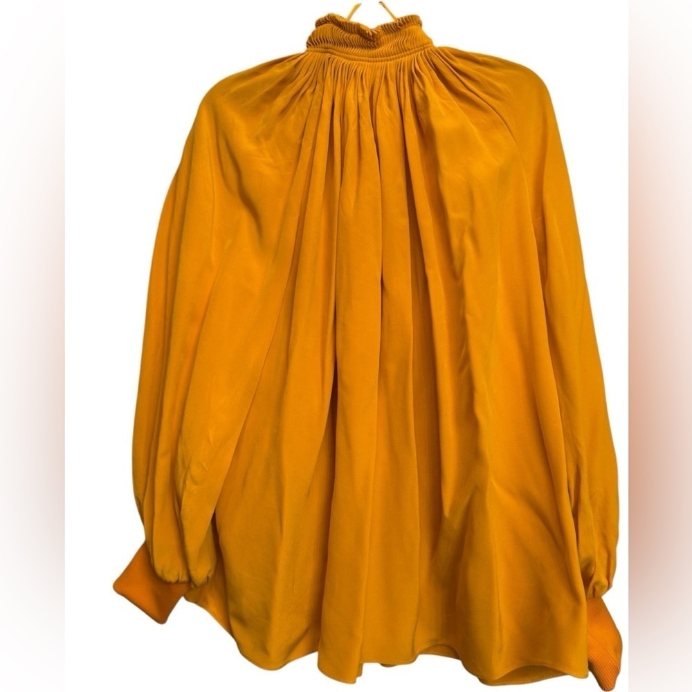 Tibi Silk Women's Orange Blouse - Picture 6 of 6